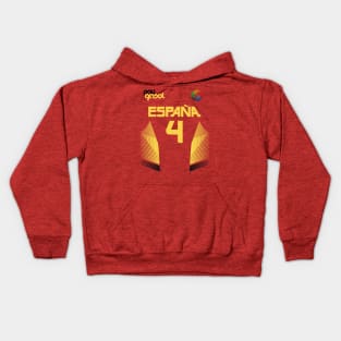 Pau Gasol Retro Spain Euro National Basketball Fan Art Kids Hoodie